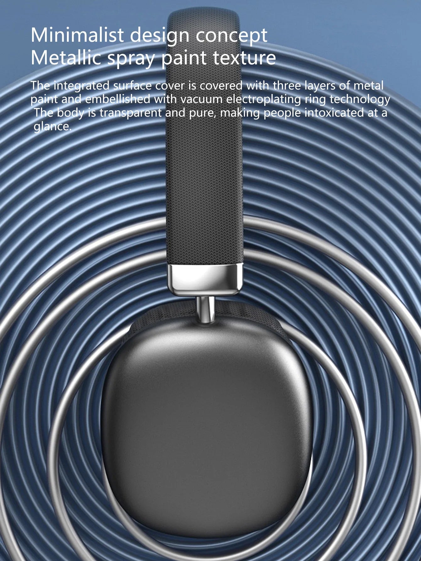 Wireless Over-Ear Headphones,5.3 Chip,Hi-Fi 360° Surround Sound,Dual Device Connection,Long Battery,Stylish Wireless Headset