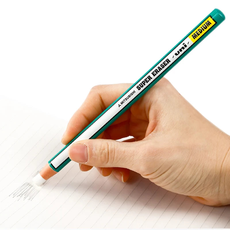 3 Pieces Japan UNI Pencil Type Eraser Super Eraser EK-100 Highlight Eraser For Fine Arts School & Office Supplies Stationery