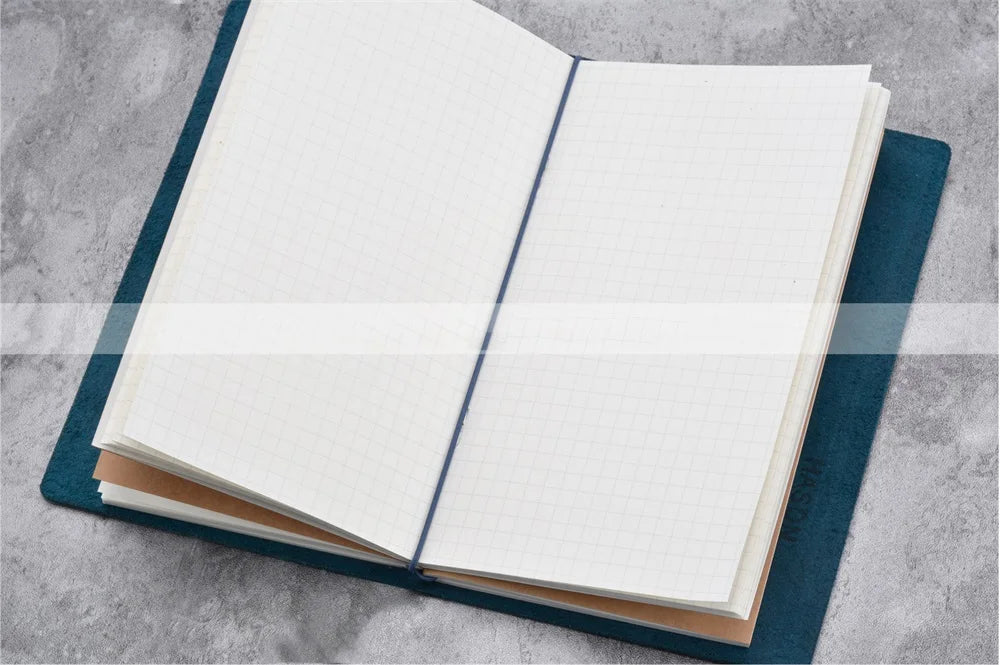 Travel Notebook Retro Leather Journal DIY Handmade Vintage Planner Note Book Portable Sketchbook Teacher School Gift 192 Pages