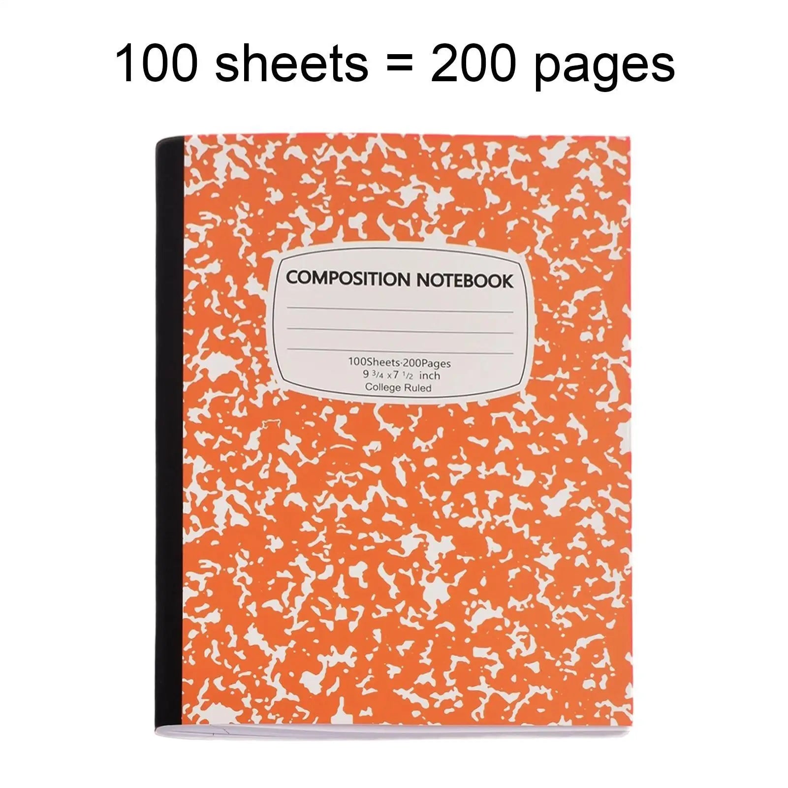 Composition Notebook College Ruled 100 Sheets Abstract Marble Cover Thick Paper 10.2x7.2in Lined Paper Notebook For School
