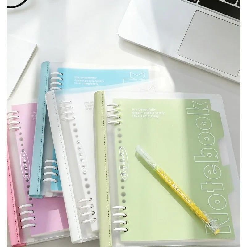 B5 Loose Leaf Notebook Soft Spine Detachable Pages for Middle High School Students Reading Journal Stylish New Design