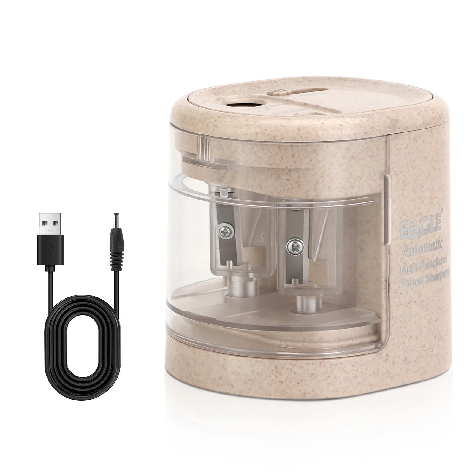 EAGLE Automatic Electric Pencil Sharpener, 5S Fast Sharpening for 6-12mm All Shapes Pencils Home School Office Art Studio