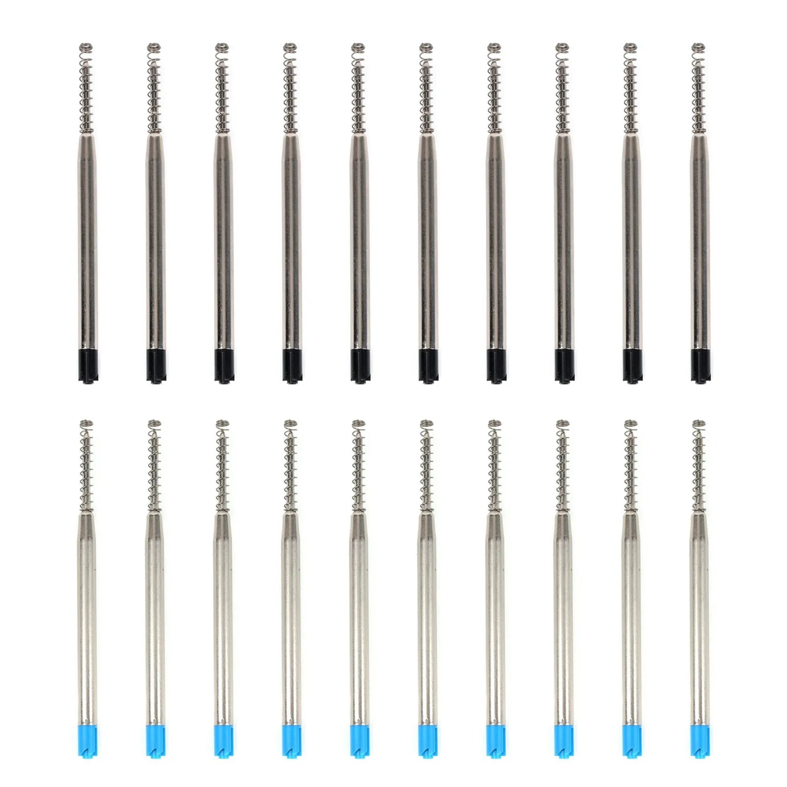 10pcs G2 Ballpoint Pen Refills 1mm Medium Point with Spring Universal Replacement Refills
