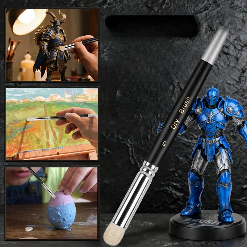 3 Pcs Paint Brushes Set for Acrylic Oil Painting Professional Art Brush Kit for Canvas Craft Painting Tools Art Drawing Supplies