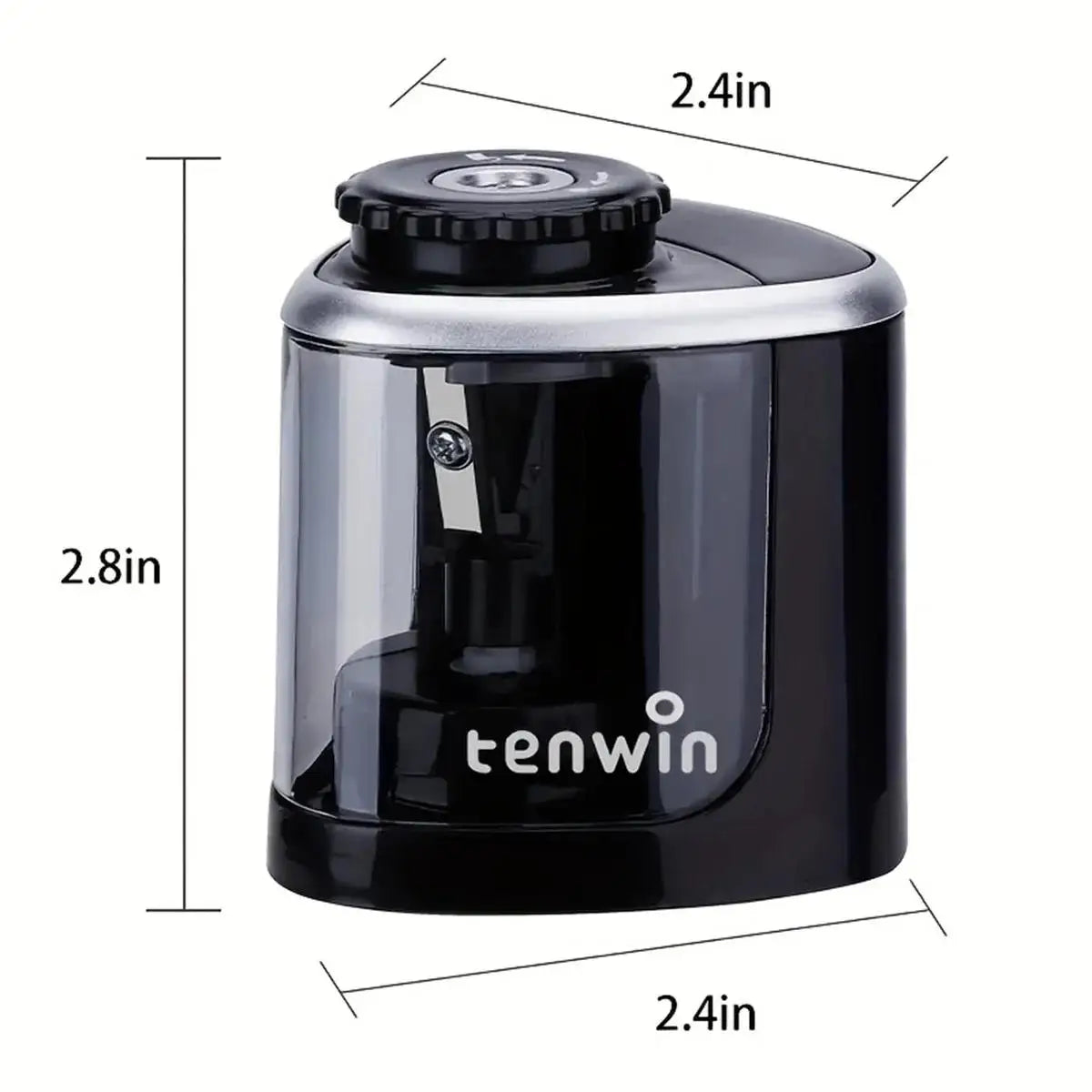 Portable Electric Sharpener Automatic Pencil Sharpener 6-8mm With Helical Steel Blade For Students Artists School Office Tool
