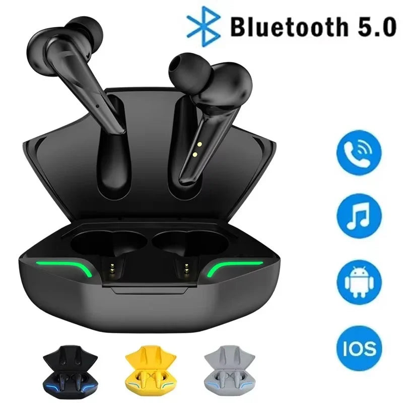 Wireless Bluetooth 5.0 Headphones Noise Reduction Earphones Sports Music Earbuds HiFi Stereo Gaming Headset With Mic For iPhone