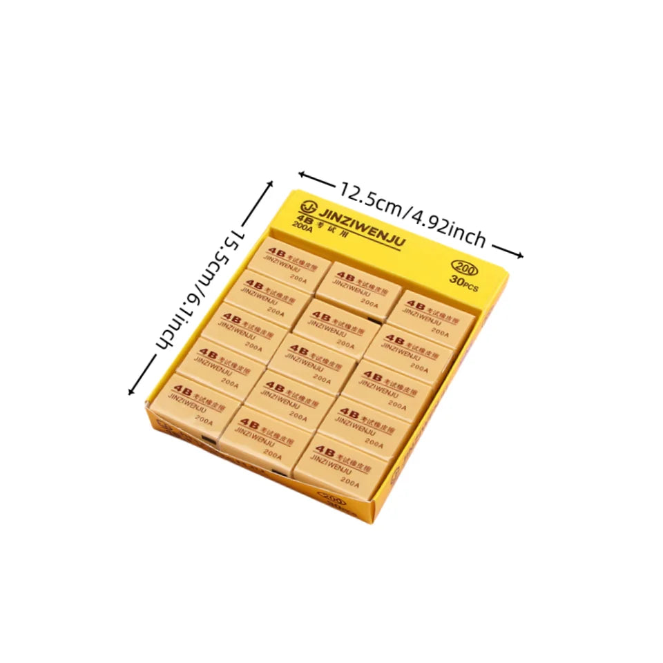 Eraser set wholesale Korean version 4b eraser for primary school students Erasers Sassafras children's erasers clean without lea