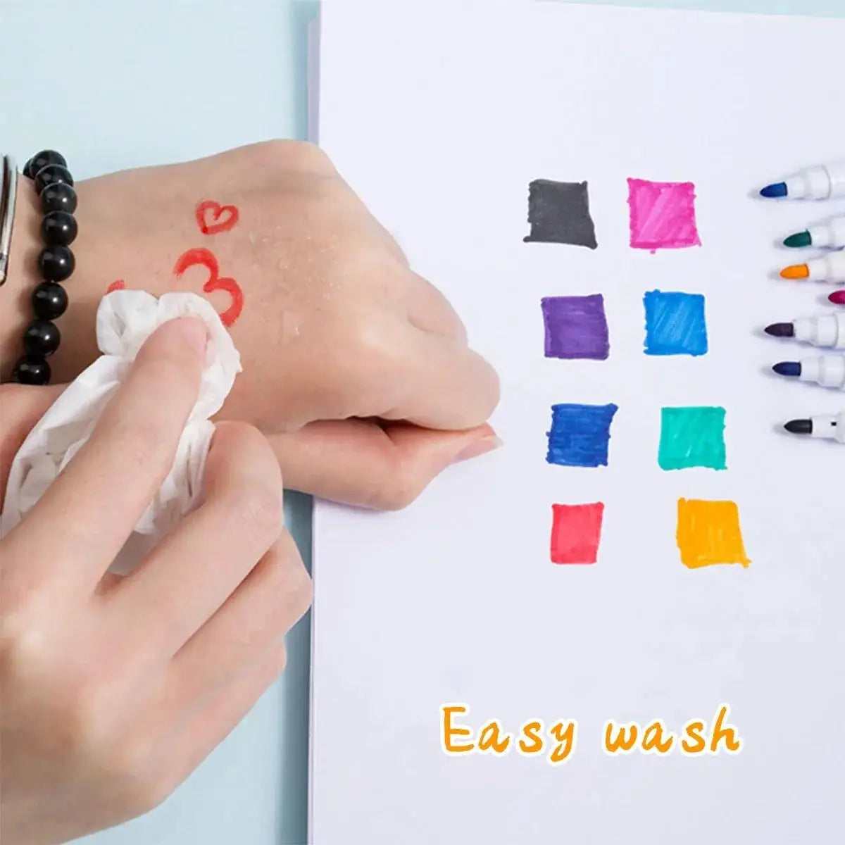 8 Pcs Magnetic Erasable Whiteboard Pen Color Options Numbering Stationery Office Teaching Supplies For Blackboard Student Note