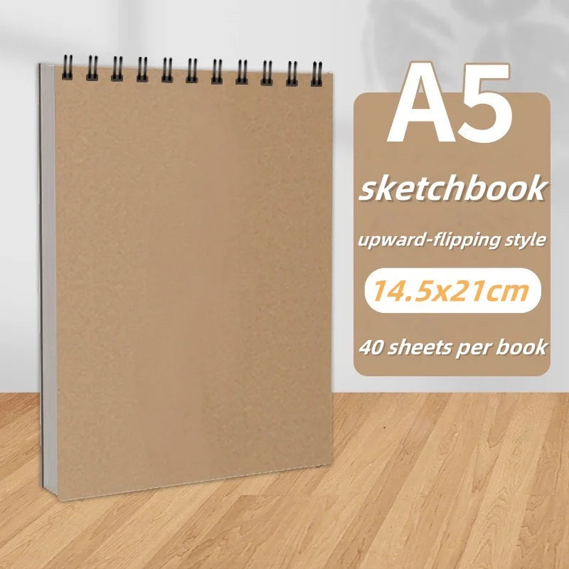 Set Of 2 Sketchbooks With Durable Covers, Perfect For Drawing And Sketching