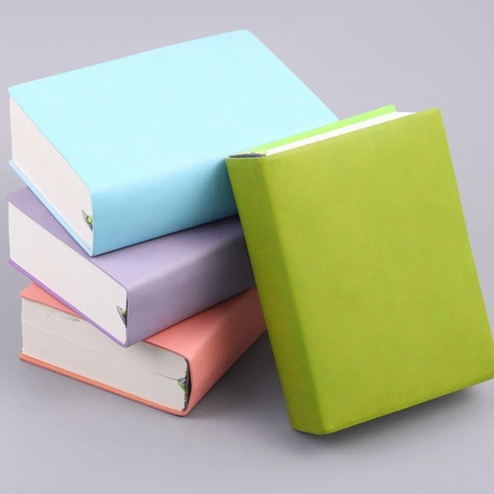 720 Page Blank Inner Notebook Synthetic Soft Minimalist Drawing Book Leather Surface Fresh Ultra Thick Notebook School Supplies