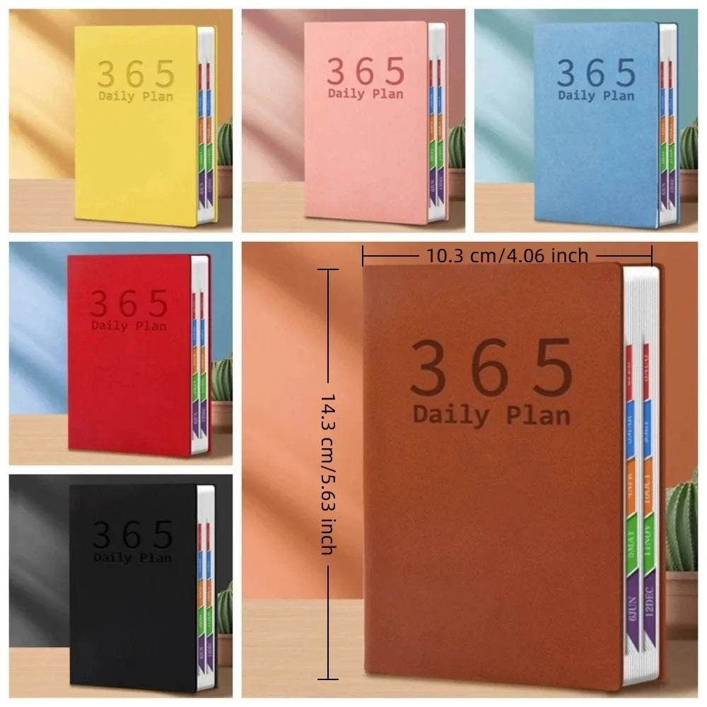 Composition Notebook Portable 2027 Planner 400 Pages Notebook Pocket Schedule Book Hardcover Notepad Self-Discipline