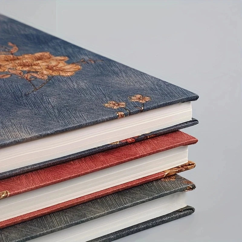 160 Pages 7*7 Inch Sketchbook Art Retro Silk Notebook Office/School/Art Supplies Blank Inner Page