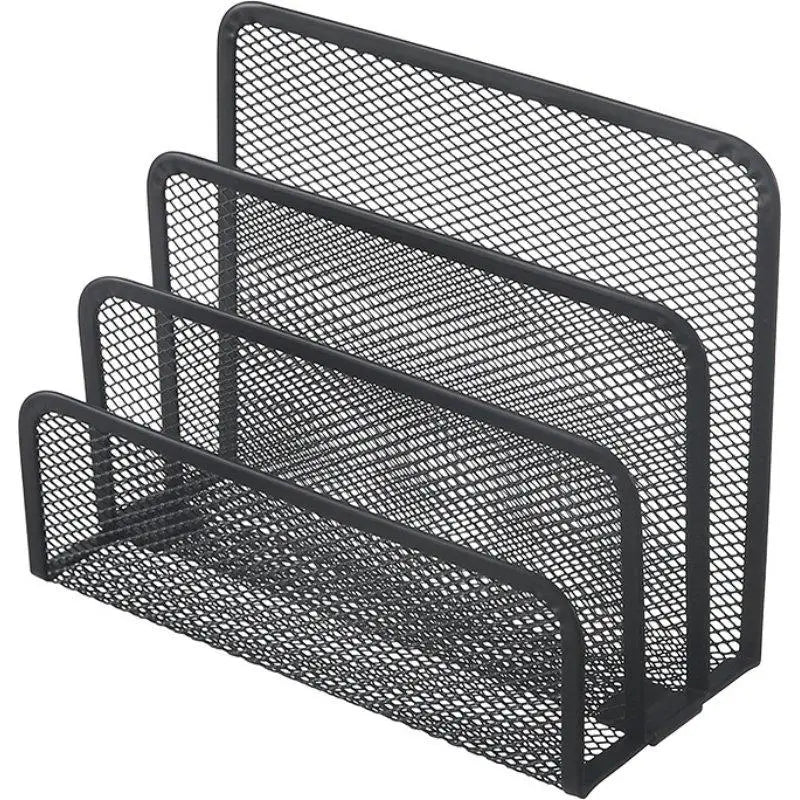 Desk Organizer Small File Holders Letter Organizer Metal Mesh Document/Filing/Folders/Paper Organizer for Desktop
