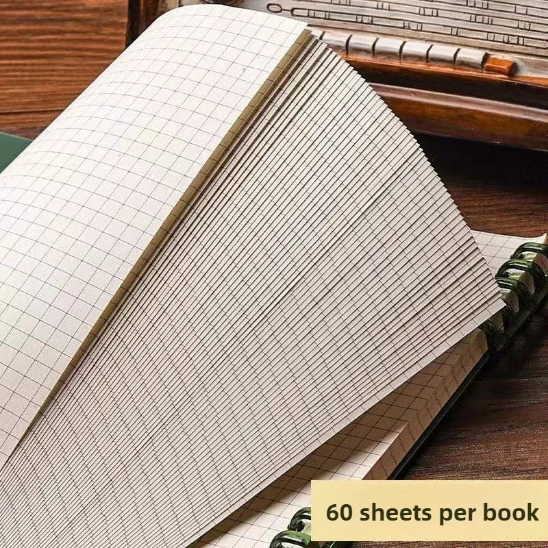 Diary B5 Sketch Book Loose Leaf Checkered Book School Notebooks Notebook Notepad Writing Pads Office