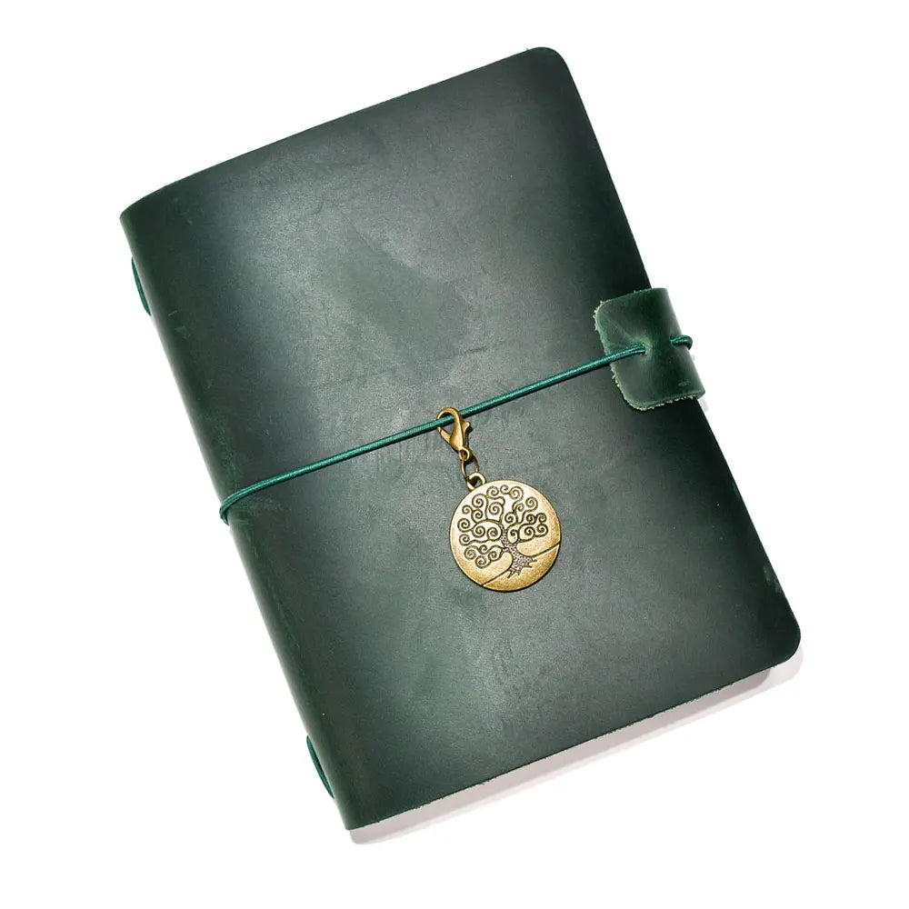 Travel Notebook Retro Leather Journal DIY Handmade Vintage Planner Note Book Portable Sketchbook Teacher School Gift 192 Pages