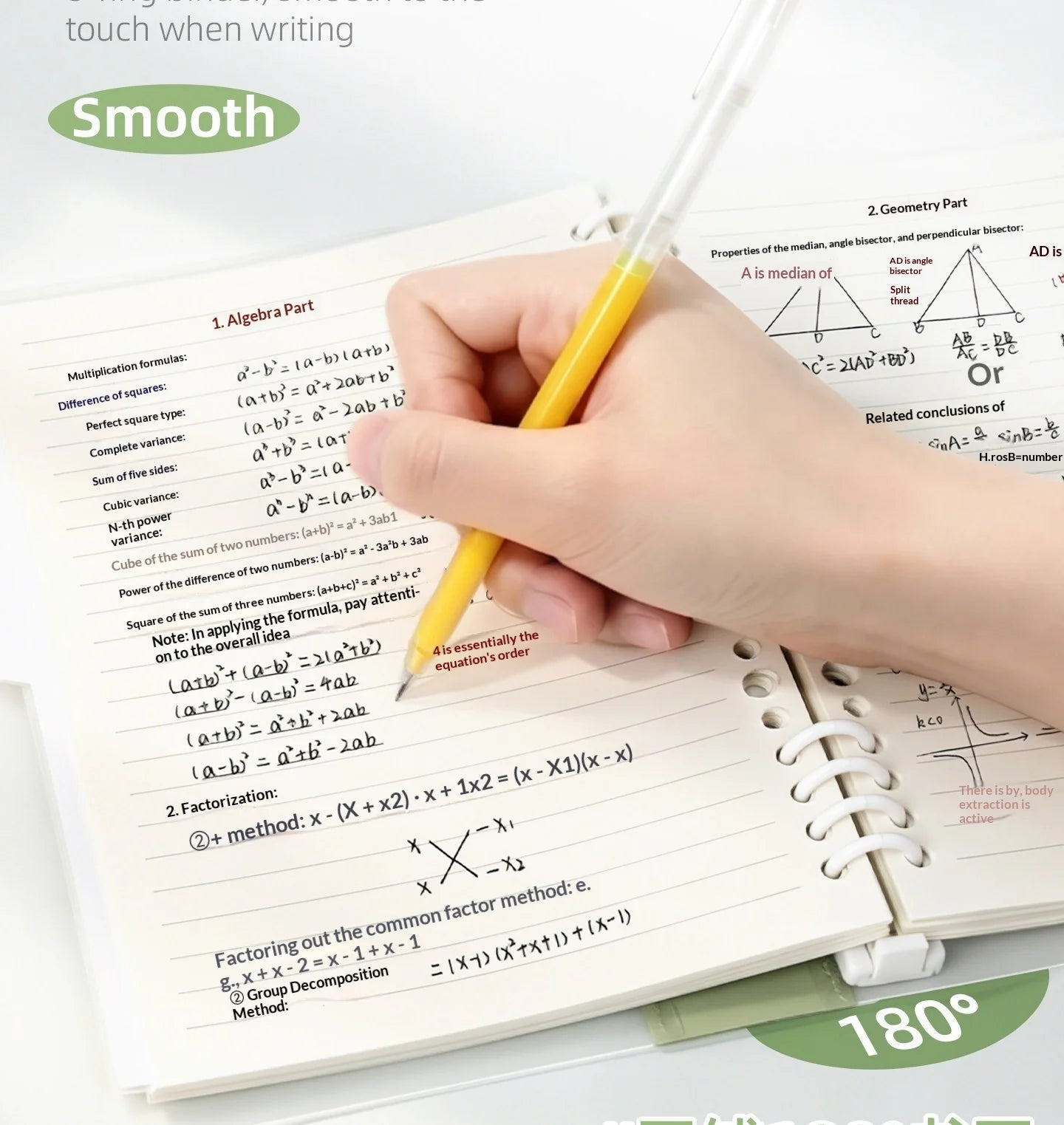 B5 Loose Leaf Notebook Soft Spine Detachable Pages for Middle High School Students Reading Journal Stylish New Design