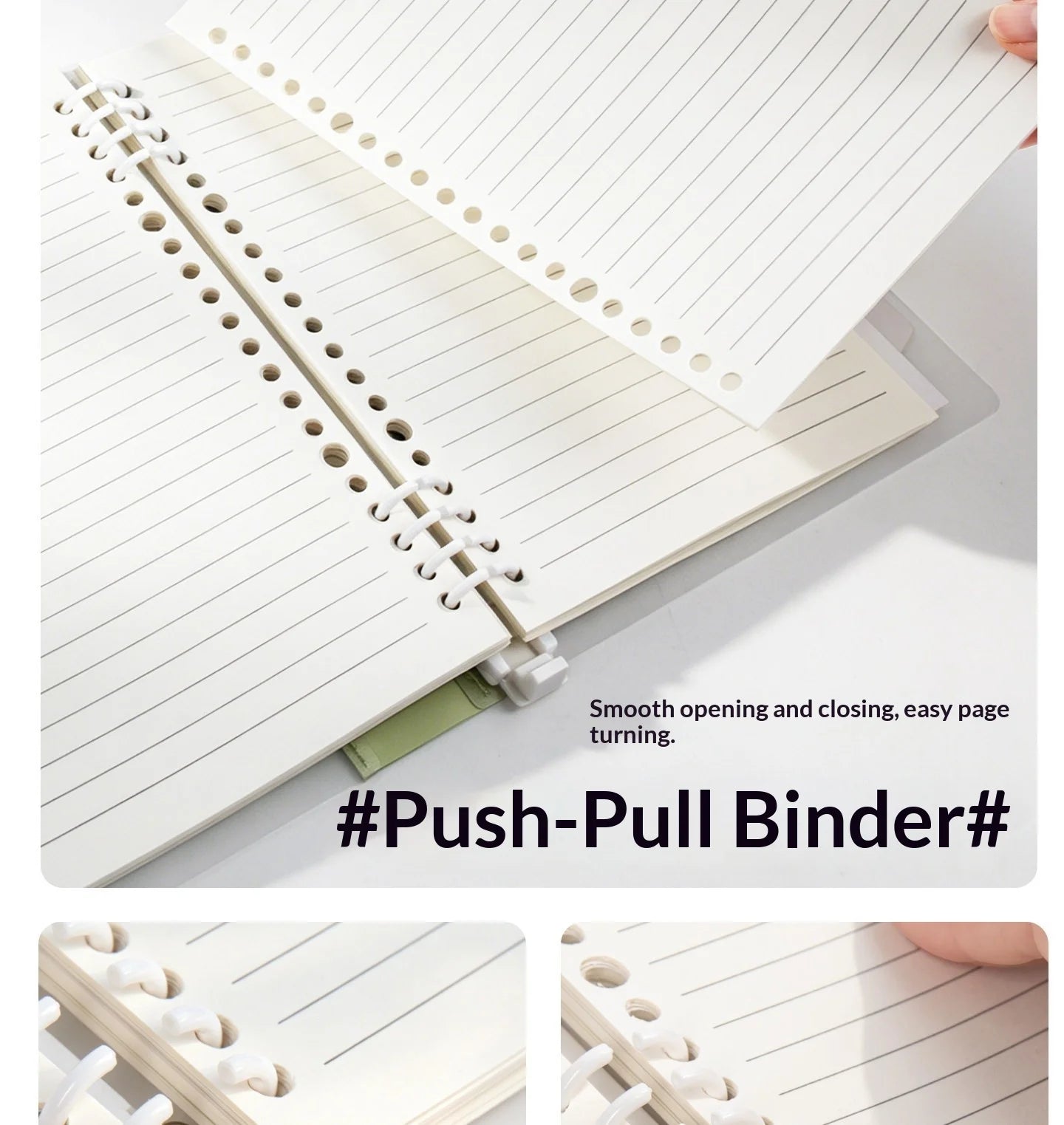 B5 Loose Leaf Notebook Soft Spine Detachable Pages for Middle High School Students Reading Journal Stylish New Design