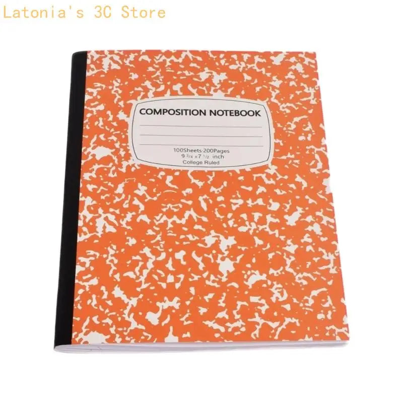 Softcover College Ruled Composition Notebook, 100 Sheets for Class Writing X3UB