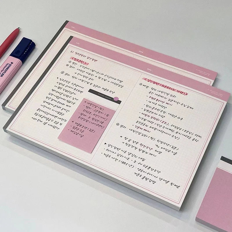 Agenda Planner Tearable Sketch Book Notebook Draft Paper Journal Notebooks Simple Diary School Supplies Student Stationery Gifts