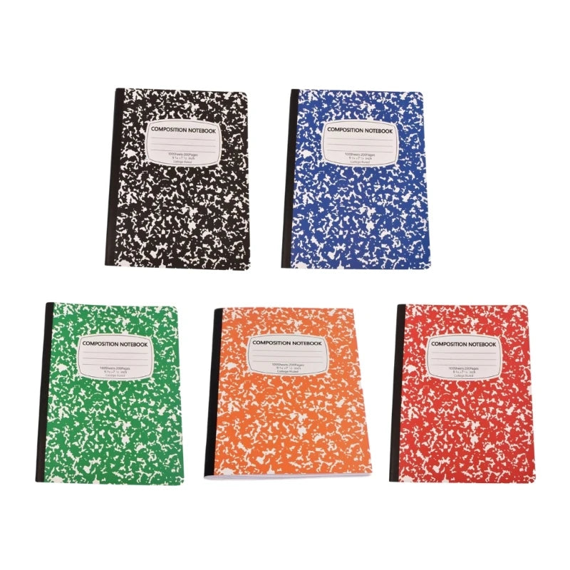 Softcover College Ruled Composition Notebook, 100 Sheets for Class Writing X3UB