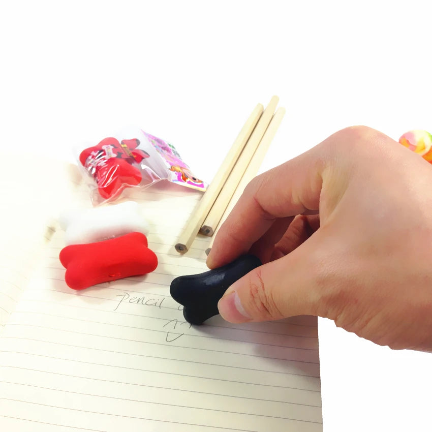 4pcs/lot Fashion Bone design eraser kawaii gift for kids Shoot Props material escolar erasers for erasable pen & pencils