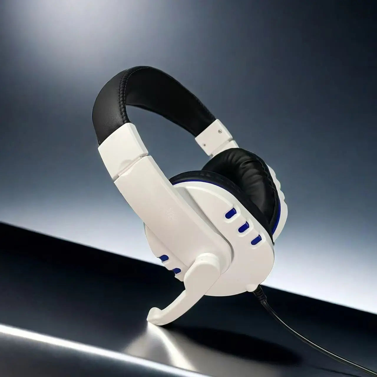 7260 Wired Headphones with Microphone，Suitable for work meetings、Study Recording、Entertainment Games，Compatible：PS4/PS5/Xbox One