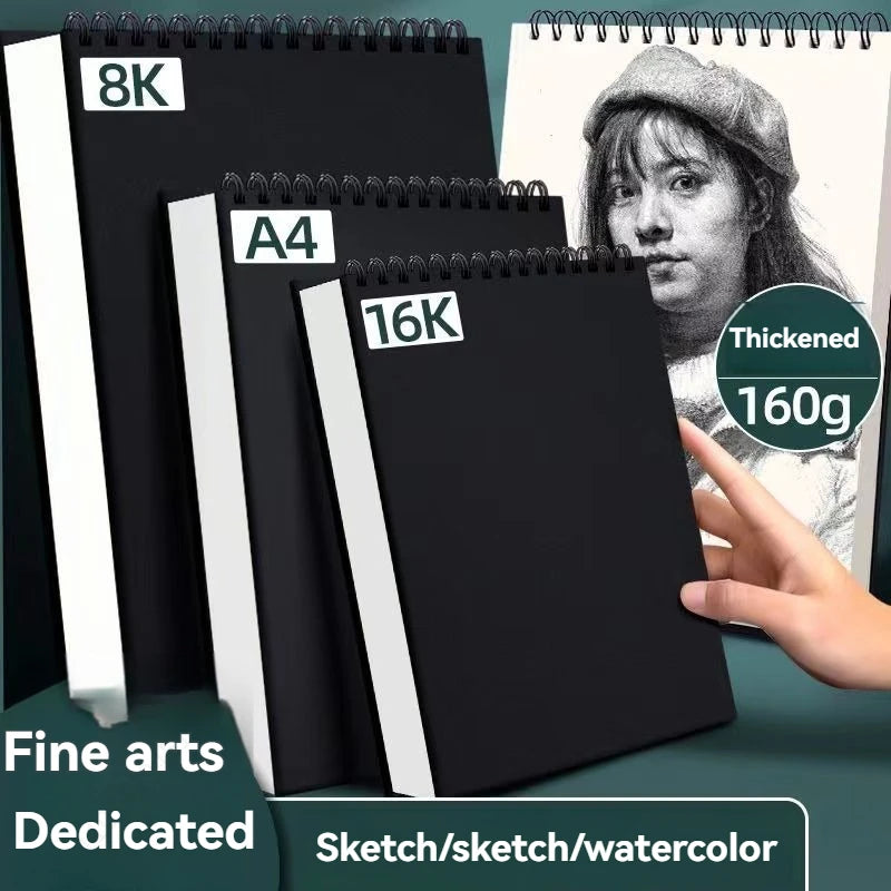 1 Pack 30-Sheets ,Sketch Book, Top Spiral Bound Sketch Pad, Acid Free Art Sketchbook Artistic Drawing Painting Writing Paper For