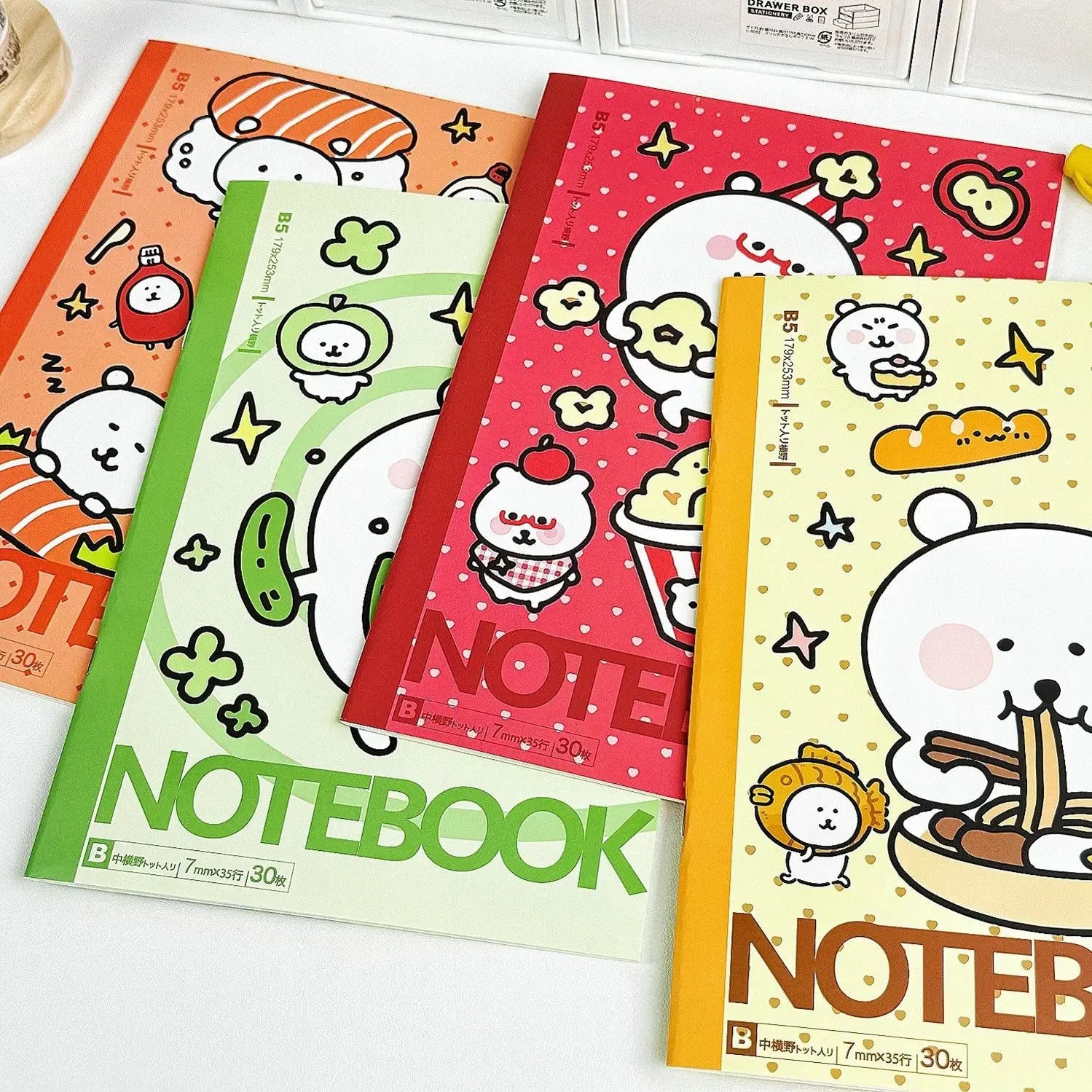 Joke Bear Notebook Cute Cartoon Diary Book for Students Durable with High Design Quality B5 Size Horizontal Line Notepad