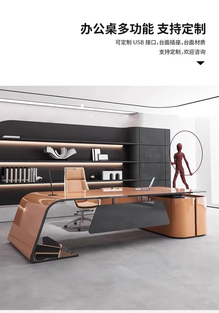 Organizer Modern Office Desk Working Aesthetic Gaming Writing Office Desk Design Luxury Reading Mesa Ordenador Home Accessories