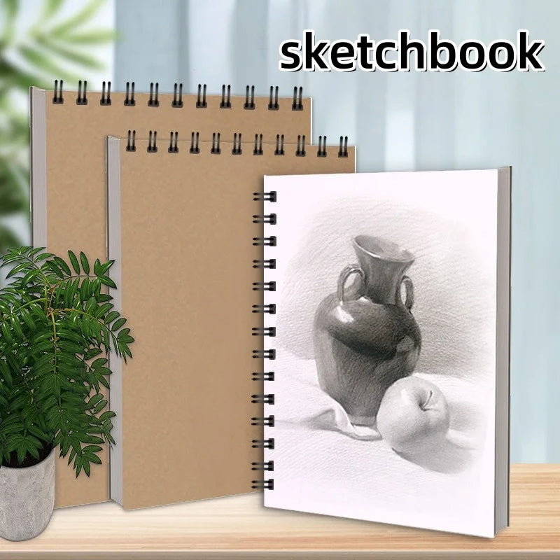 Set Of 2 Sketchbooks With Durable Covers, Perfect For Drawing And Sketching