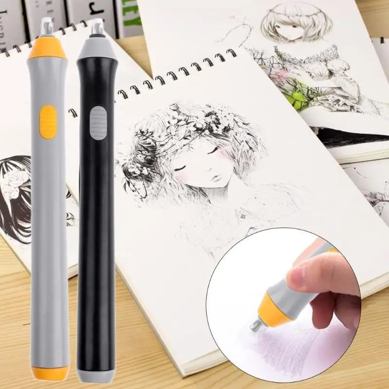 1Pc Electric Eraser Pencil Drawing Mechanical Cute Kneaded Erasers for Kids School Office Supplies Rubber Pencil Eraser Refill