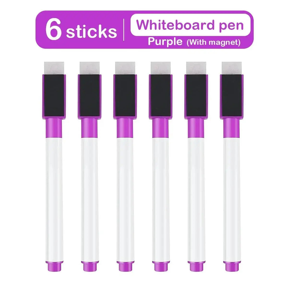 8 Pcs Magnetic Erasable Whiteboard Pen Color Options Numbering Stationery Office Teaching Supplies For Blackboard Student Note
