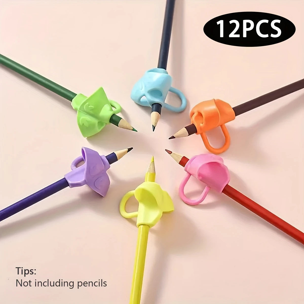 Silicone 3 Finger Grip Silicone Pencil Grips Three Fingers Fixed Handwriting Posture Correction Grip Trainer Kids Pencil Holder