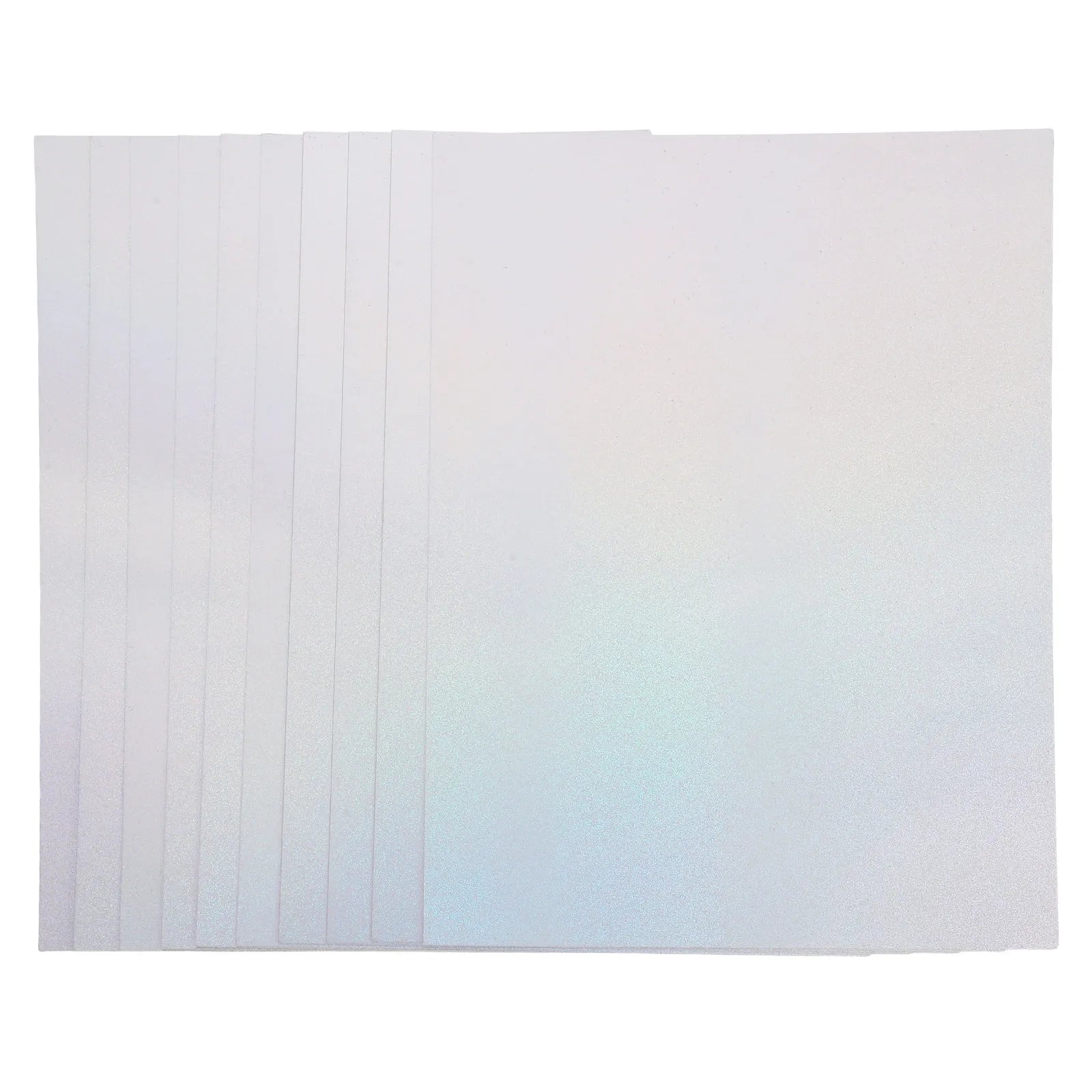 50Pcs Sparkle Holographic Cardstock Paper Thick Mirror Surface for Crafting Cards Scrapbooking DIY Decorations Stationery
