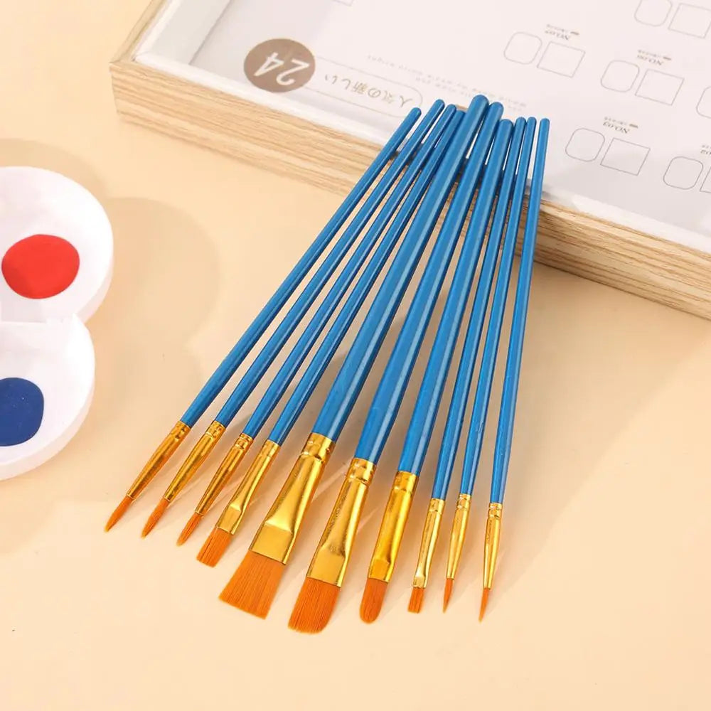 Acrylic Paint Brushes Set Artist Paintbrushes for Acrylic Painting Oil Watercolor Canvas Boards Rock Body Face Nail Art Supplies