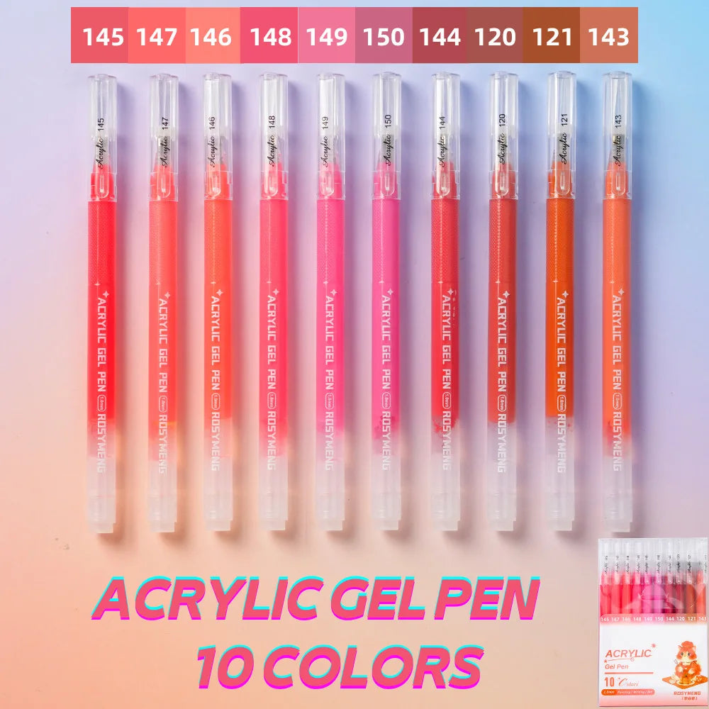 ROSYMENG 100/160 Colors Gel Pens,Acrylic Painting Handbook Pen Set,Multi-Color Neutral Pen,Student Writing Drawing Marker Pens