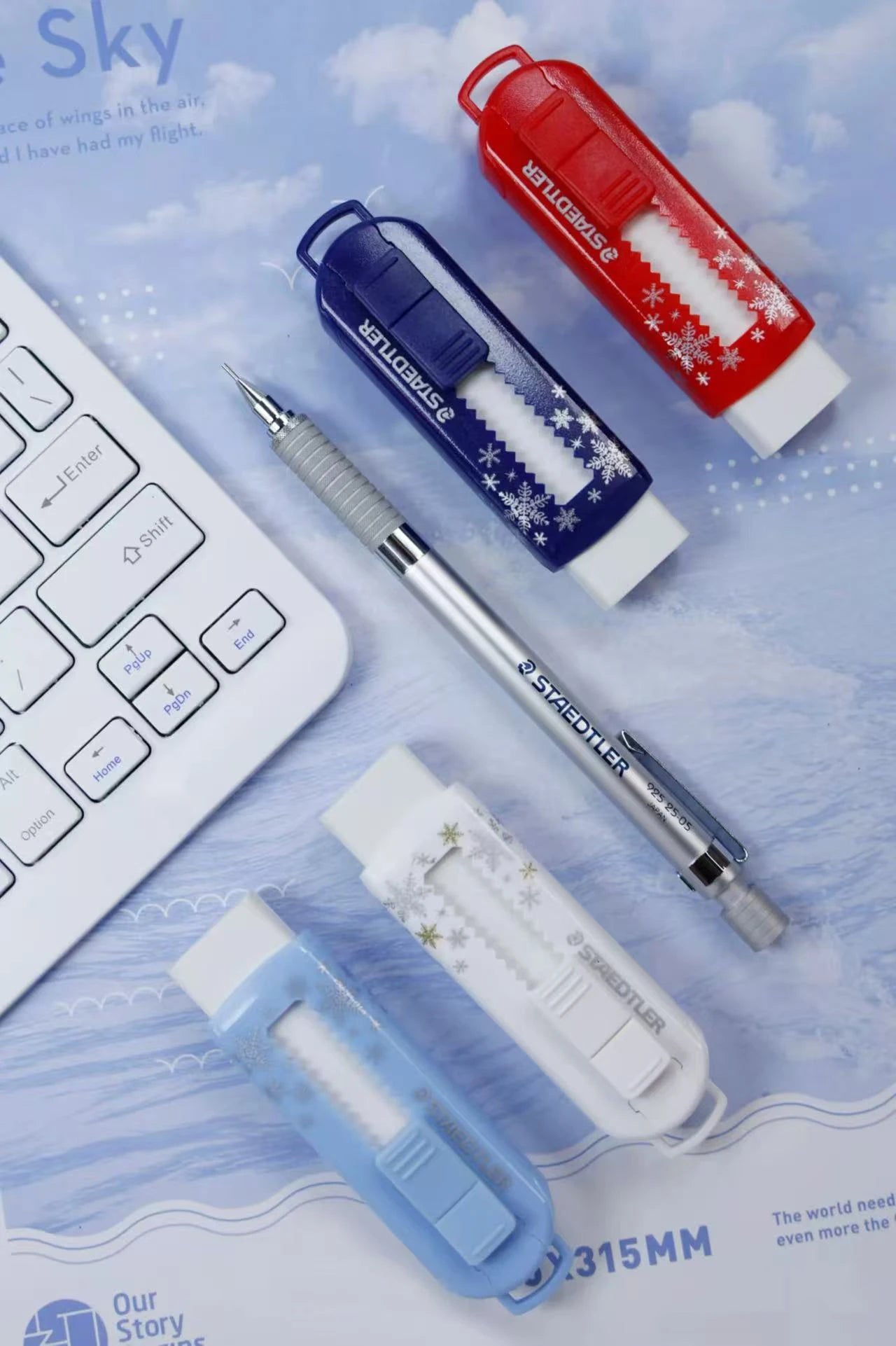 Staedtler 525 Eraser From Germany Is Environmentally Friendly, PVC Free, Debris Free, and Can Be Pushed
