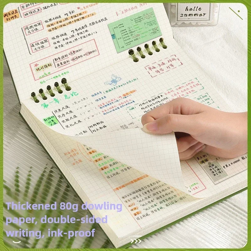 Diary B5 Sketch Book Loose Leaf Checkered Book School Notebooks Notebook Notepad Writing Pads Office