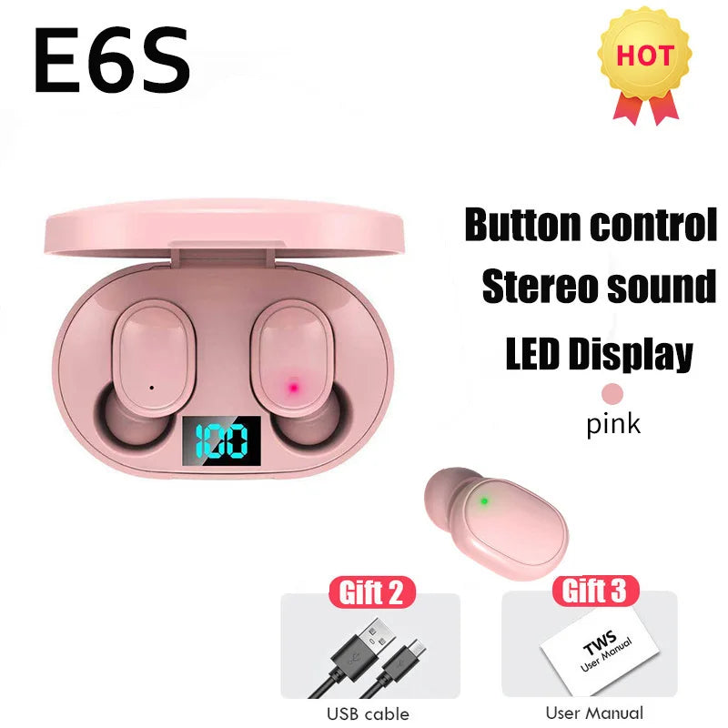 Wireless Bluetooth Headphone Over Ear HIFI Music Stereo Headset Noise Reduction Sport Earphone With Mic For iPhone Huawei Realme
