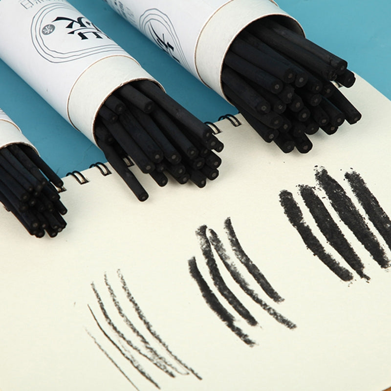 25PCS Pro Vine Charcoal Sticks Charcoal Pencils Sketching Drawing Art Supplies for DIY Student Hobbyist Beginner Artist