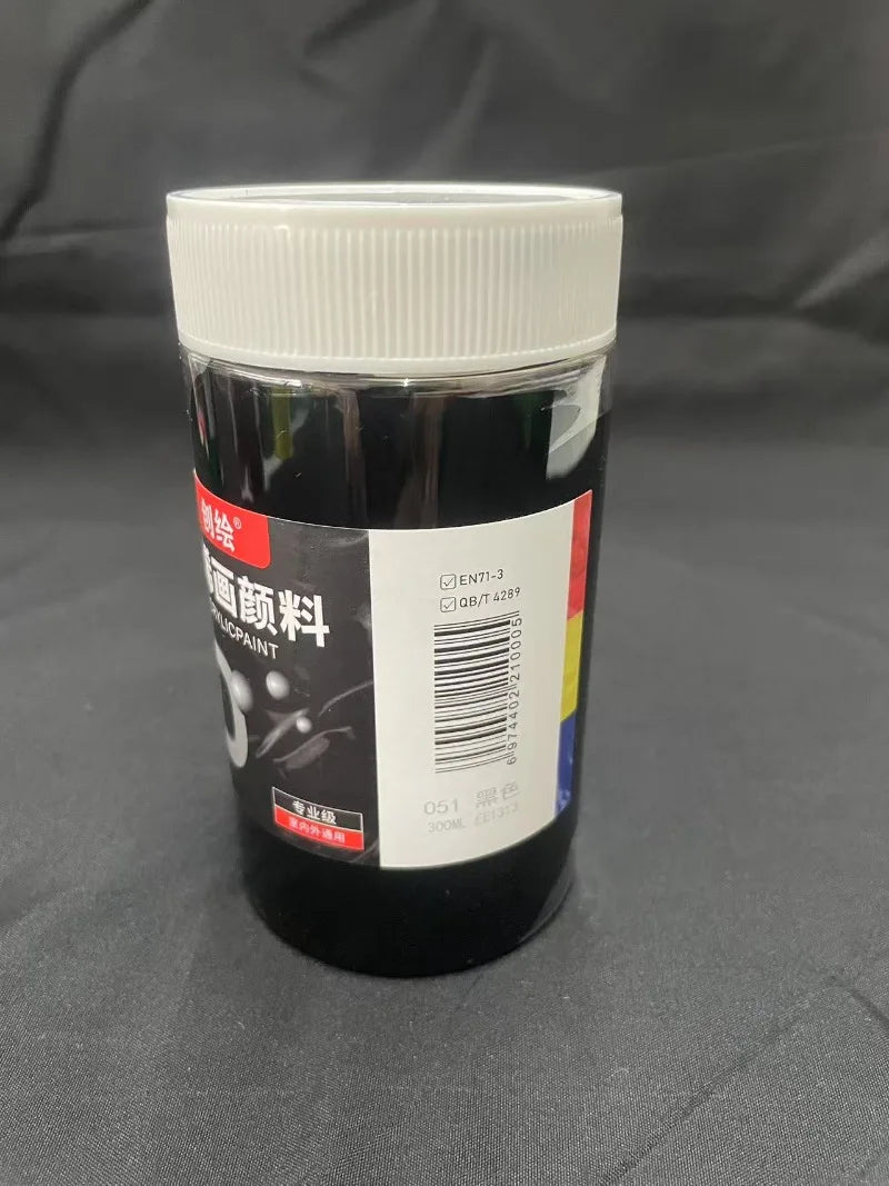 300ml Large-capacity Acrylic Paint Is Waterproof Sun-resistant and Does Not Fade EasilyThe Paste Has A Fine Texture for Graffiti