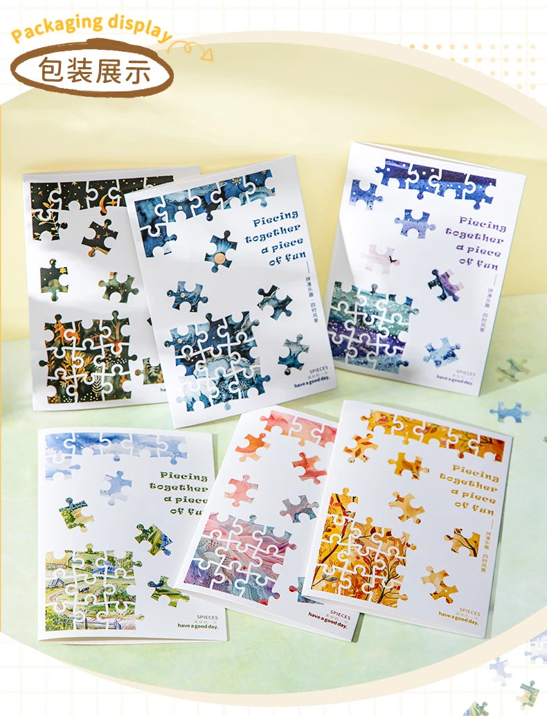 Journal GO 5pcs Piecing Together Fun Stickers Creative Decor Scrapbooking Diary Album Collage Junk Journal Material