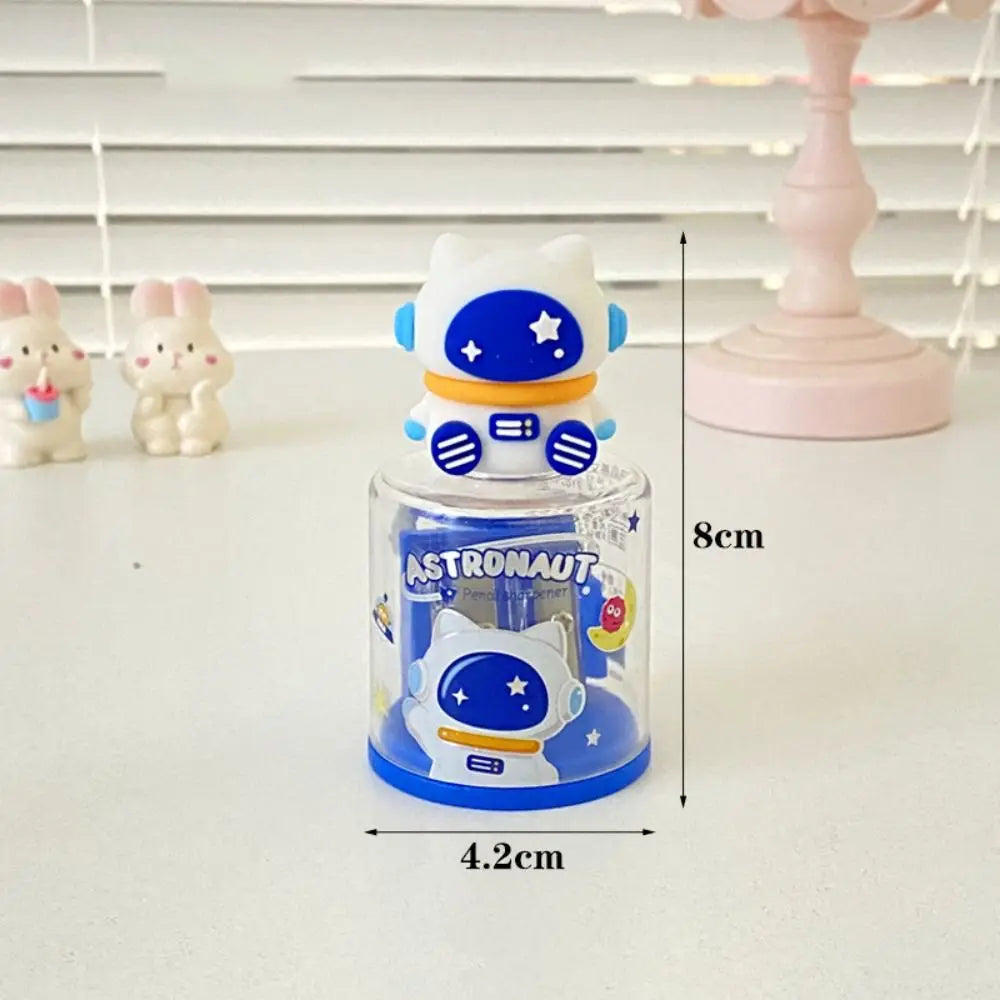 Mini Pencil Sharpener Multifuncional Portable Double Hole Pencil Sharpening Tool Manual Sharpener Gift