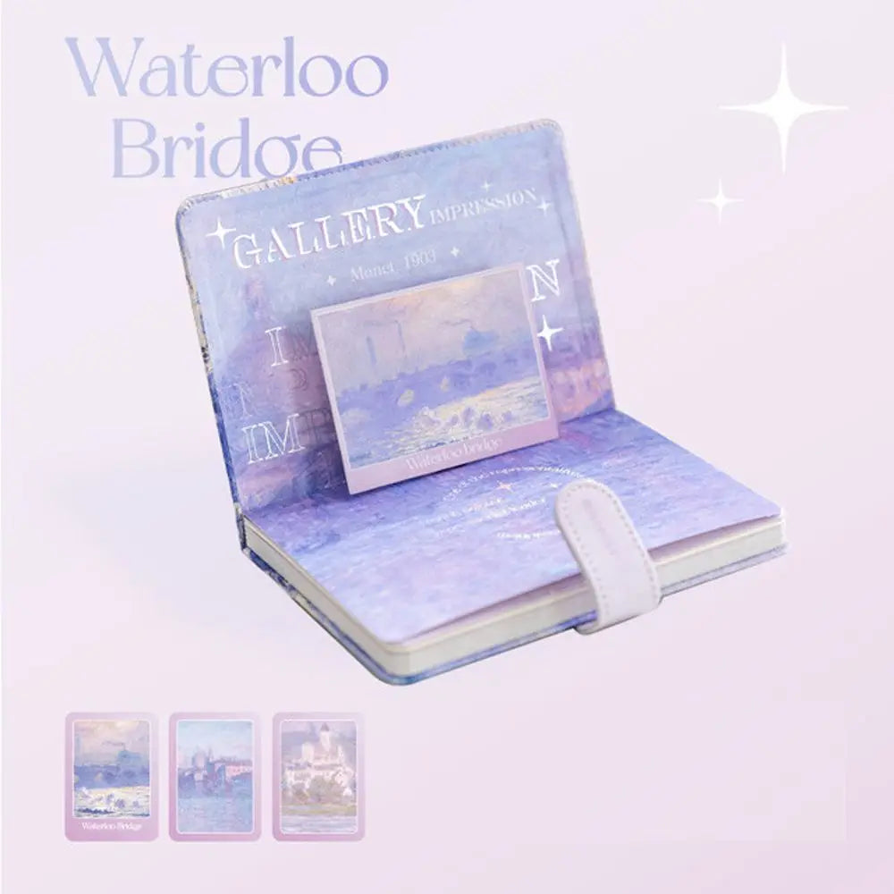 Weekly Planner School Stationery Magnetic Buckle Writing Pads Landscape Notepad DIY Scrapbook Scenery Notebook Handbook