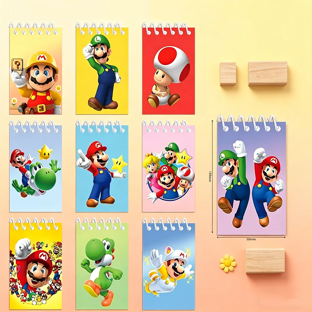 8/10pcs Cartoon Multi-Style School Notebooks Creative Memo Pads & Meeting Books - Assorted Designs for Organizing And Sketching
