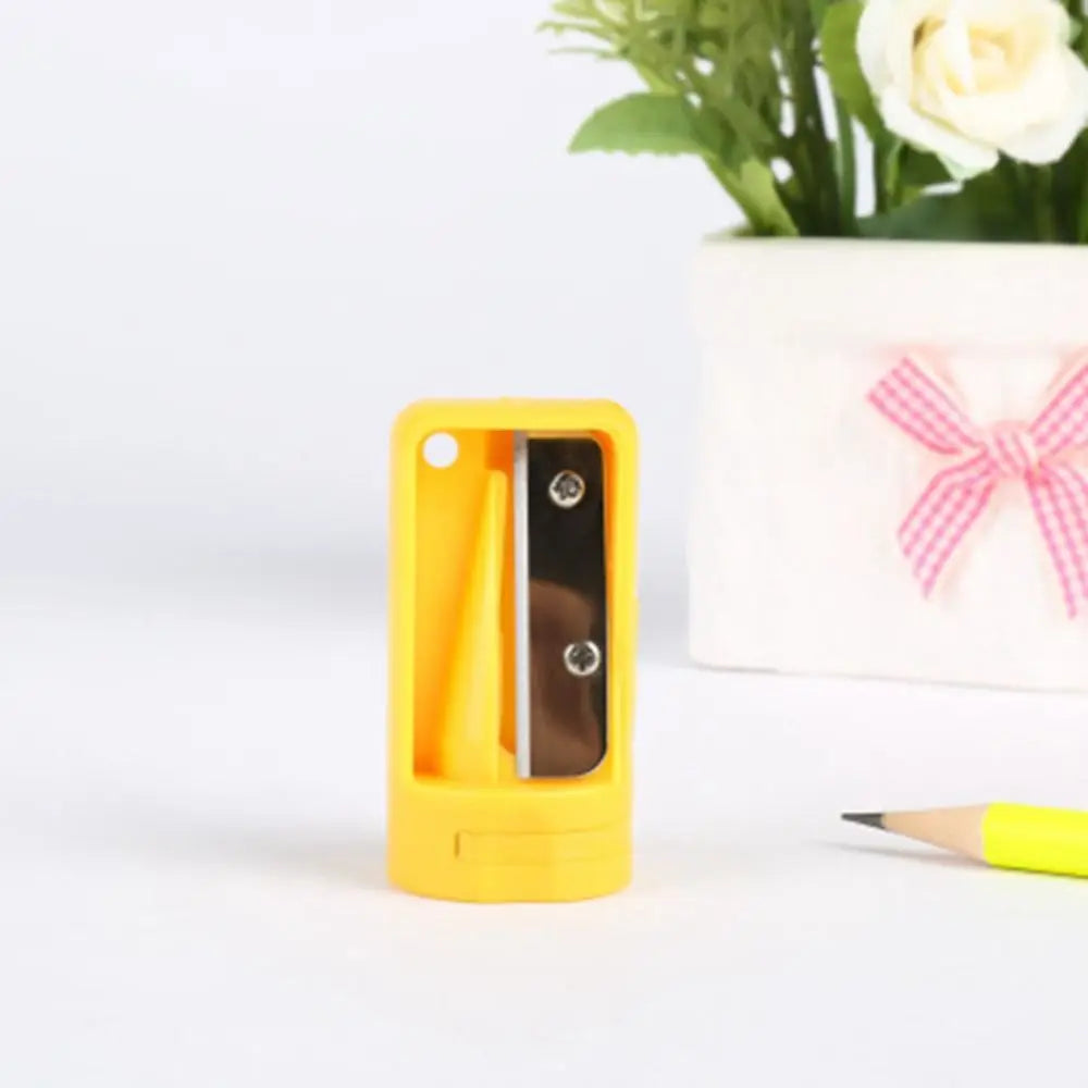 Mini Hand Tools Manual Woodwork Pencil Cutter Portable Useful Carpenter Pencil Sharpener Practical Blue Narrow Sharpening