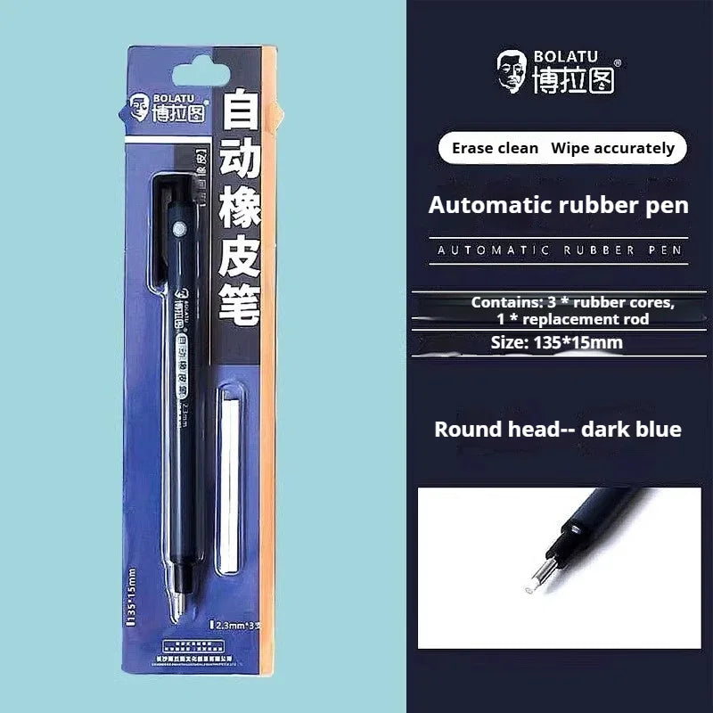 Eraser Pen Automatic Pencil Rubber Refillable Pen High Precision Sketching Drawing Correction Painting Erasers Art Supplies