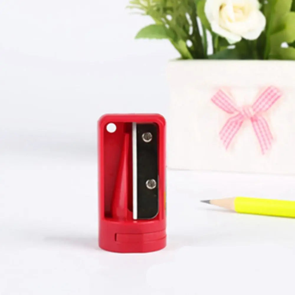 Mini Hand Tools Manual Woodwork Pencil Cutter Portable Useful Carpenter Pencil Sharpener Practical Blue Narrow Sharpening