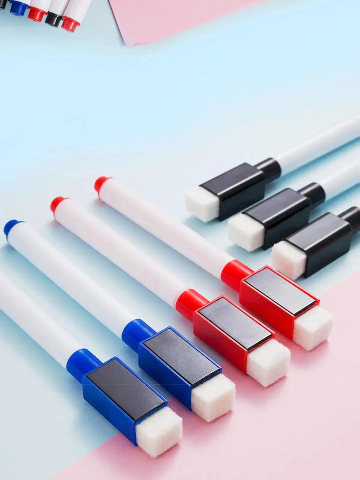 8 Pcs Magnetic Erasable Whiteboard Pen Color Options Numbering Stationery Office Teaching Supplies For Blackboard Student Note