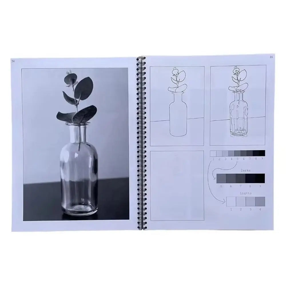 Professional This Is Not a Sketchbook Interactive Workbook Hardcover Art Class Drawing Book with Lined Blank Pages Thick Paper